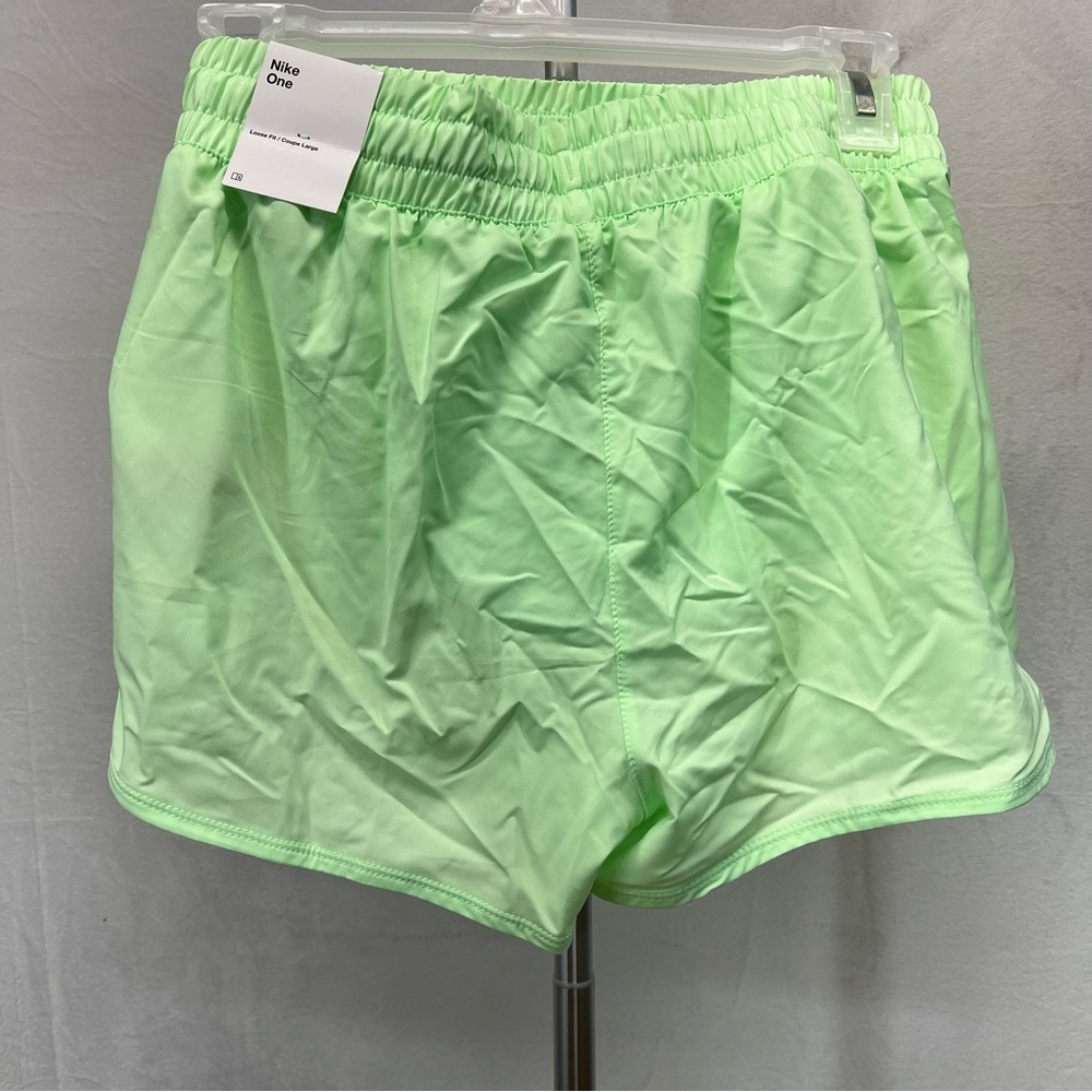 Nike One Girl’s‎ Mint Green Athletic Shorts Large - Picture 2 of 3
